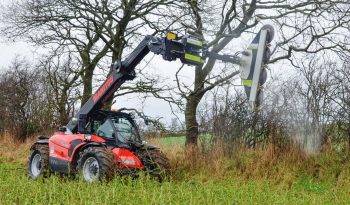 Tree trimming circular saw for forklift truck full