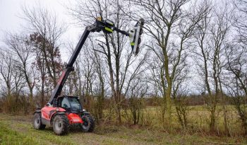 Tree trimming circular saw for forklift truck full
