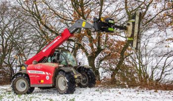 Tree trimming circular saw for forklift truck full