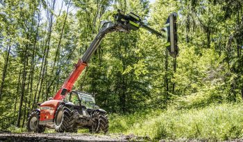 Tree trimming circular saw for forklift truck full