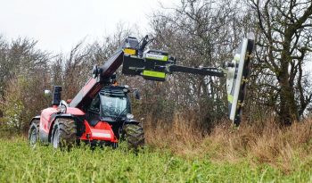 Tree trimming circular saw for forklift truck full