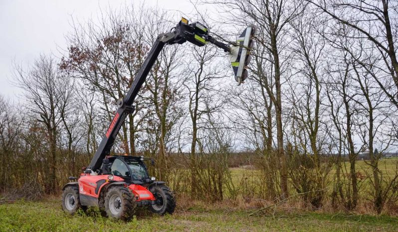 Tree trimming circular saw for forklift truck full
