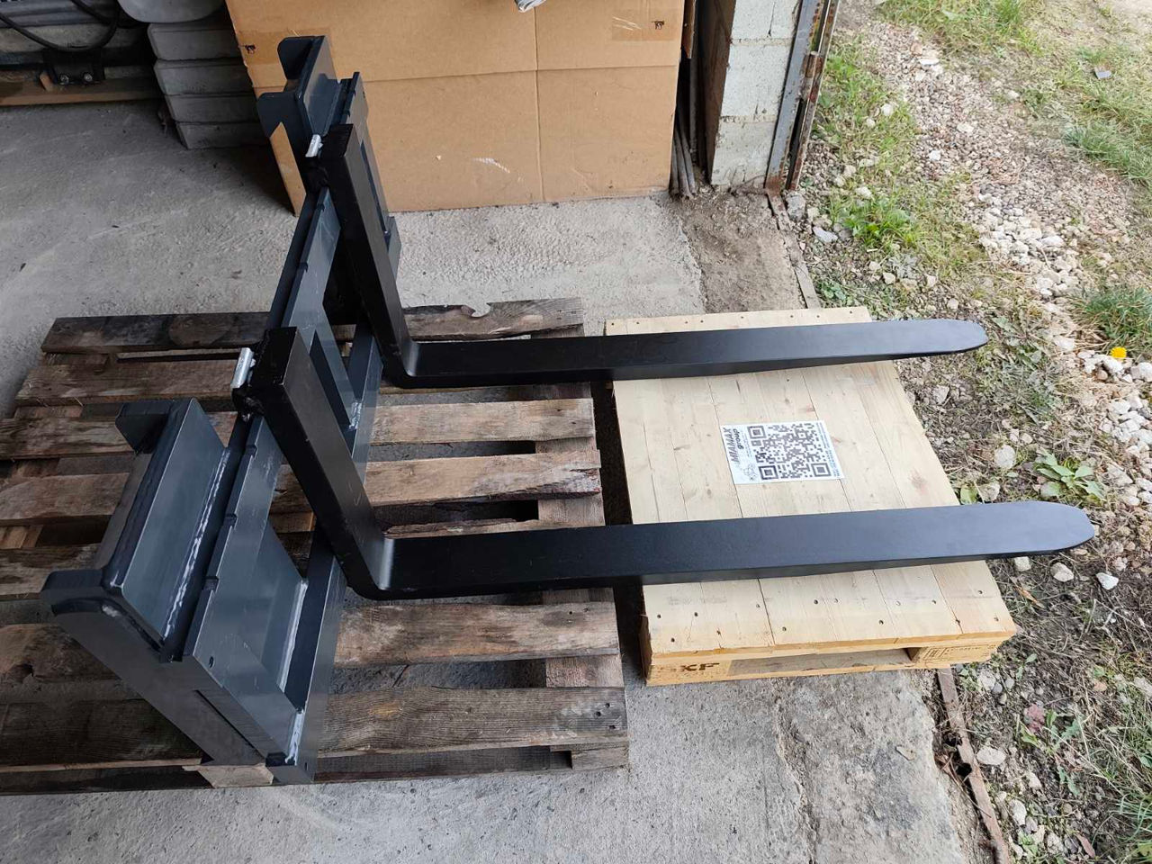 Cărucior cu furci pentru miniîncărcătoare Bobcat, Gehl, Mustang, Manitou, Case, CAT full