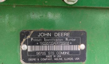 John Deere S670i full