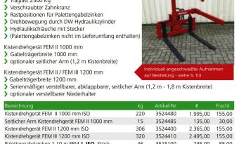 Ротатор, опрокидыватель ящиков для Manitou full